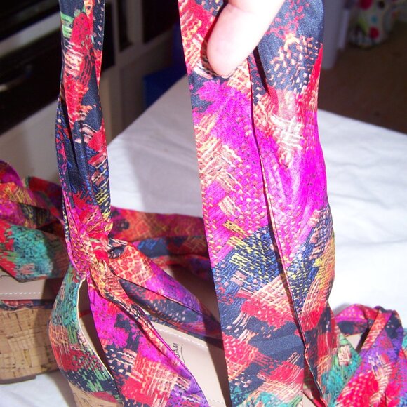 Impo Colorful Tie Espadrille Sandals Sz 8.5 - Picture 5 of 7
